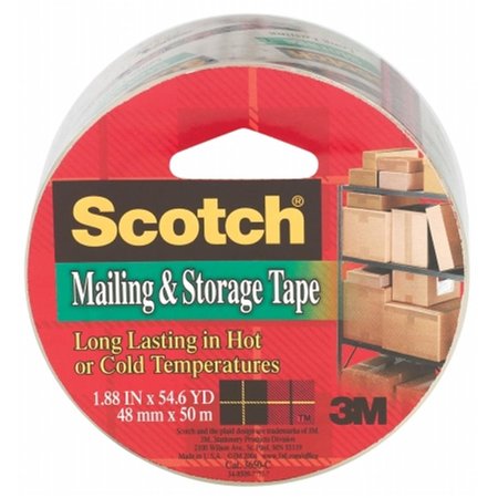 3M 3m 2in. x 55 Yds Clear Scotch Super  Packaging Tape  3650 3650